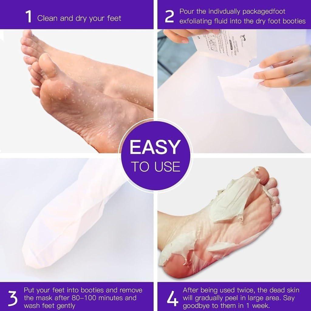 Exfoliating Foot Mask Hydrating Sock Pedicure Essential - Hushay